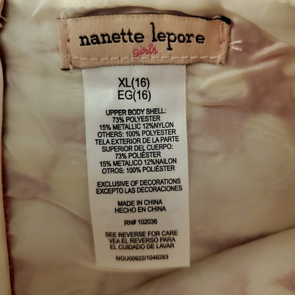 Nanette Lepore Dress Red and Gold Holiday Special Occasion (GIRLS) Size 16 - Picture 5 of 8